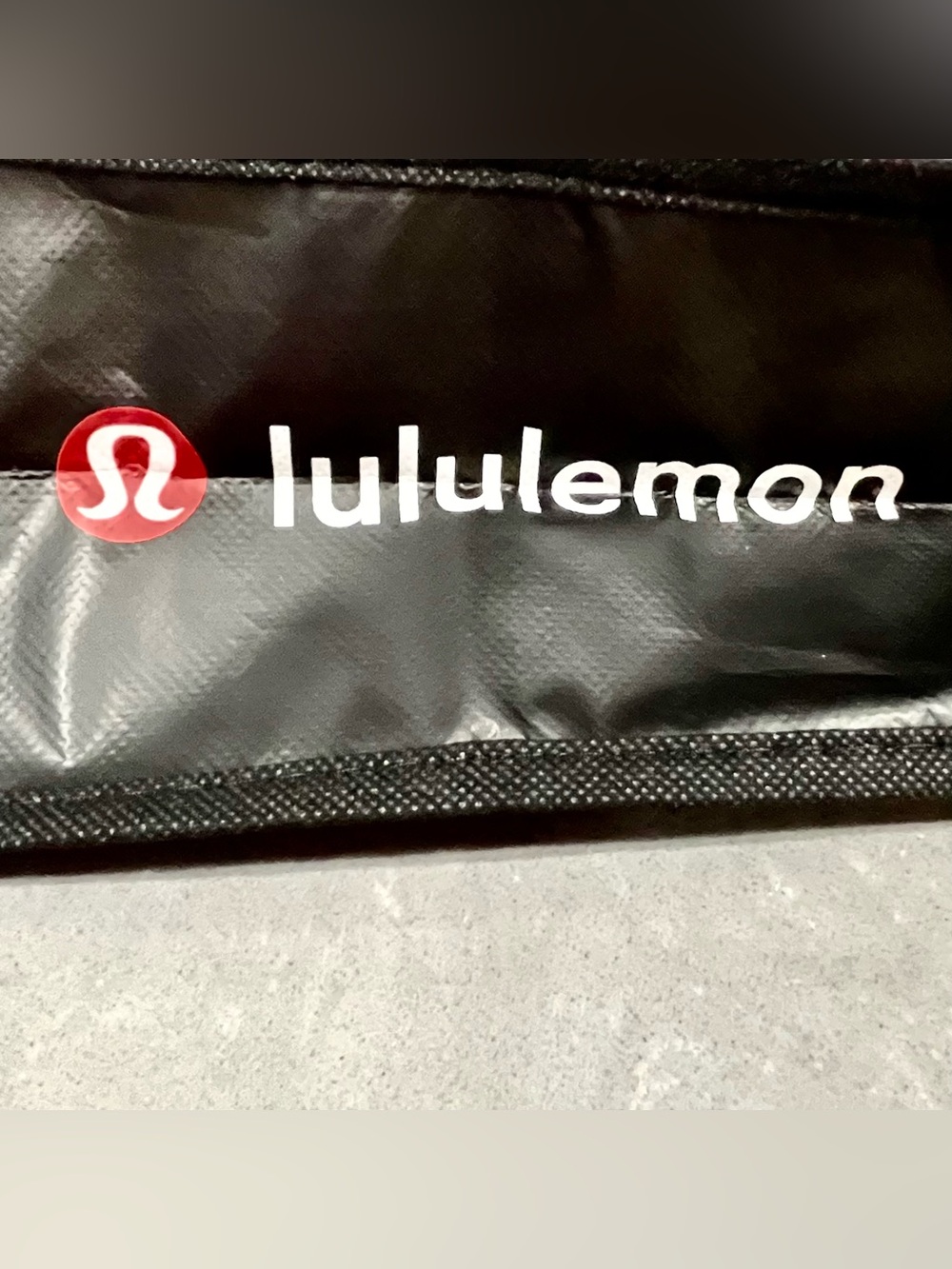 Lululemon Athletica Be All In Manifesto Black White Reusable Tote Bag Small
